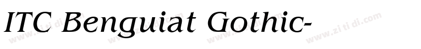 ITC Benguiat Gothic字体转换